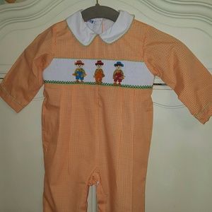 Scarecrow Smocked Boy Longall